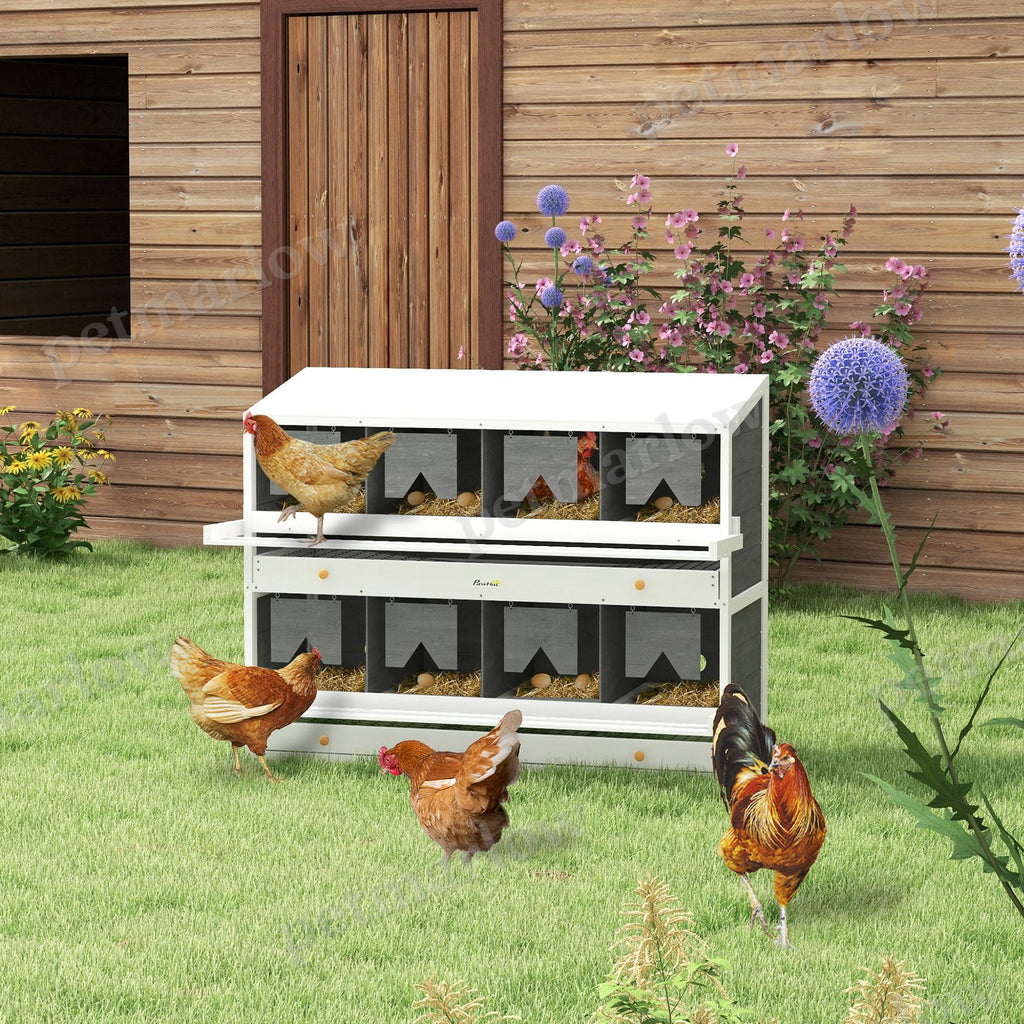 Chicken Nesting Box with Egg Collection Trays for Poultry – view 6