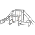 Chicken Roost Toys with Swings and Platforms for Poultry – Gray / 1080x590x210 mm