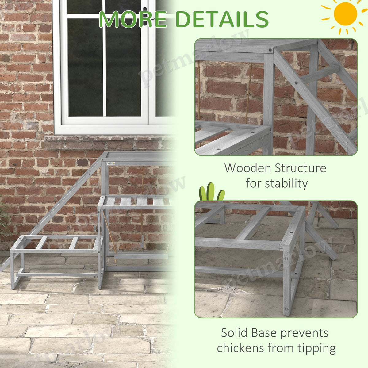 Chicken Roost Toys with Swings and Platforms for Poultry – view 3