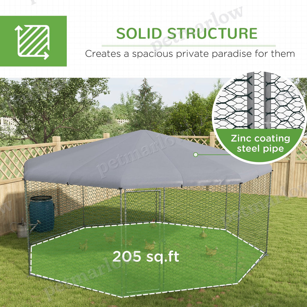 Chicken Run with Cover for 19-25 Chickens – view 4