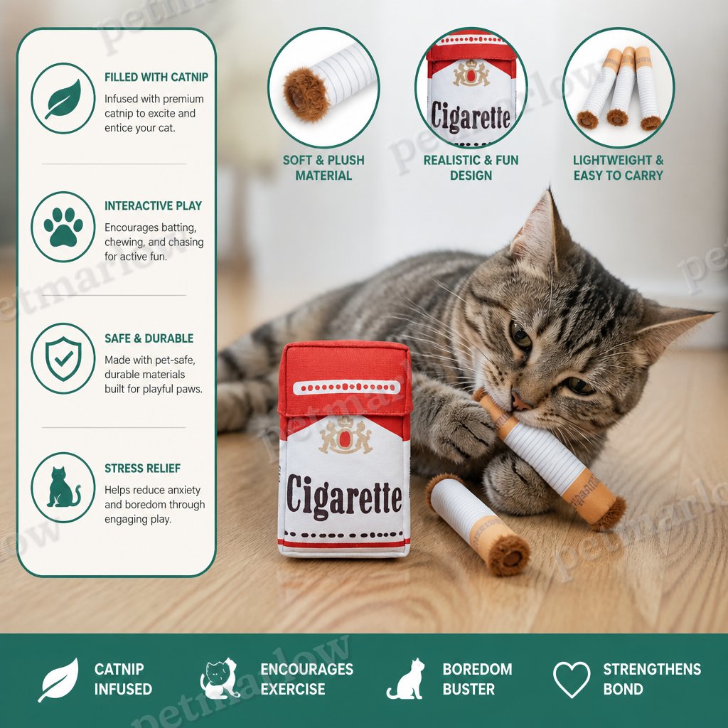 Cigarette Pack Catnip Toy Set for Interactive Cat Play – view 2