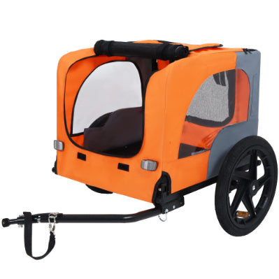 Collapsible Pet Bike Trailer with All-Terrain Wheels