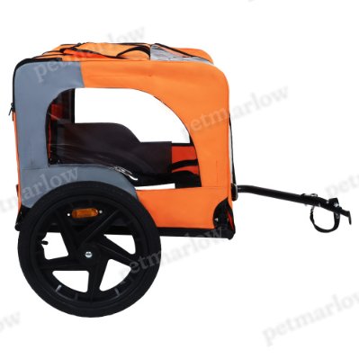 Collapsible Pet Bike Trailer with All-Terrain Wheels – view 5