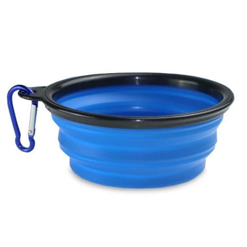 Collapsible Travel Pet Bowl For Dogs And Cats – S / Blue
