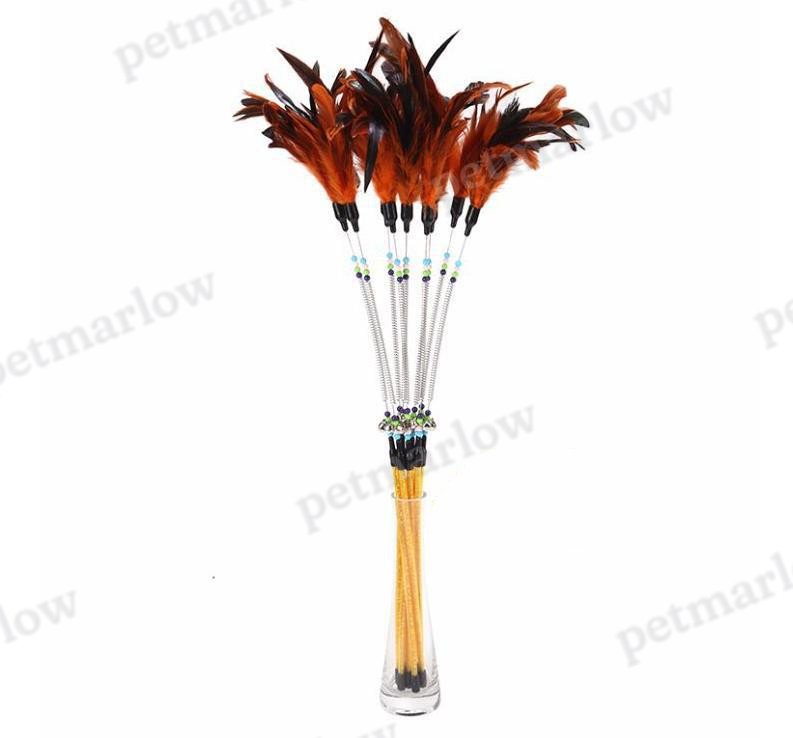 Colored Spring Cat Stick with Feathers and Beads – view 4