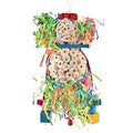 Colorful Natural Wooden Parrot Toys Straw Ball Bird Cage Accessory – Single