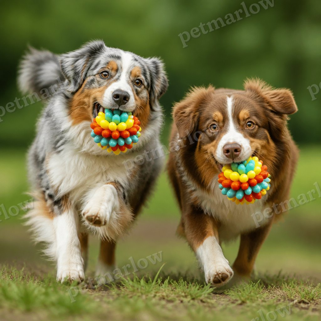 Colourful Bumpy Dog Chew Ball – view 2