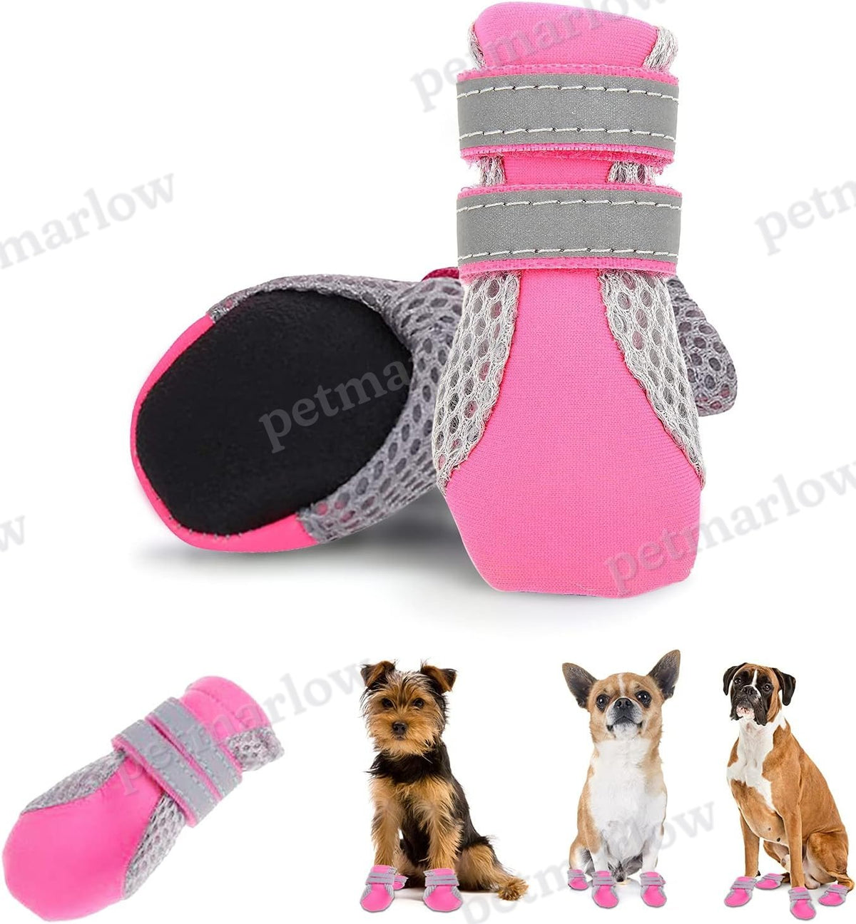 Breathable Dog Boots With Slip-Resistant Sole – view 6
