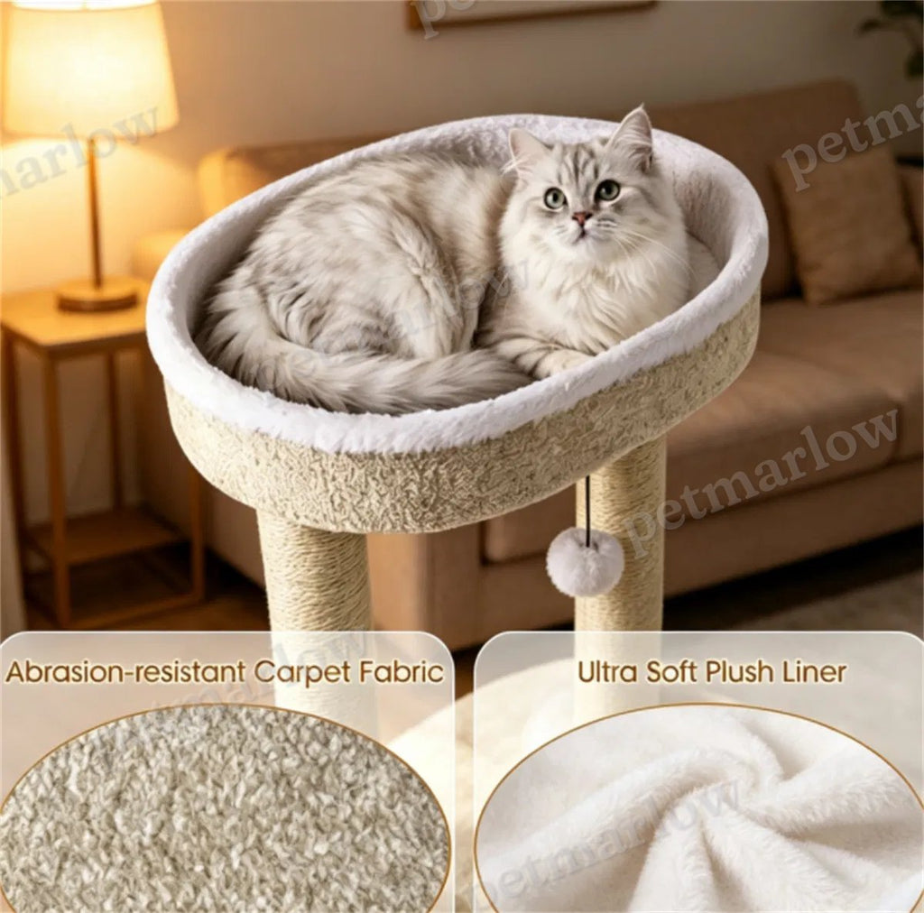 Compact 36" Cat Activity Center with Plush Rest Areas – view 6