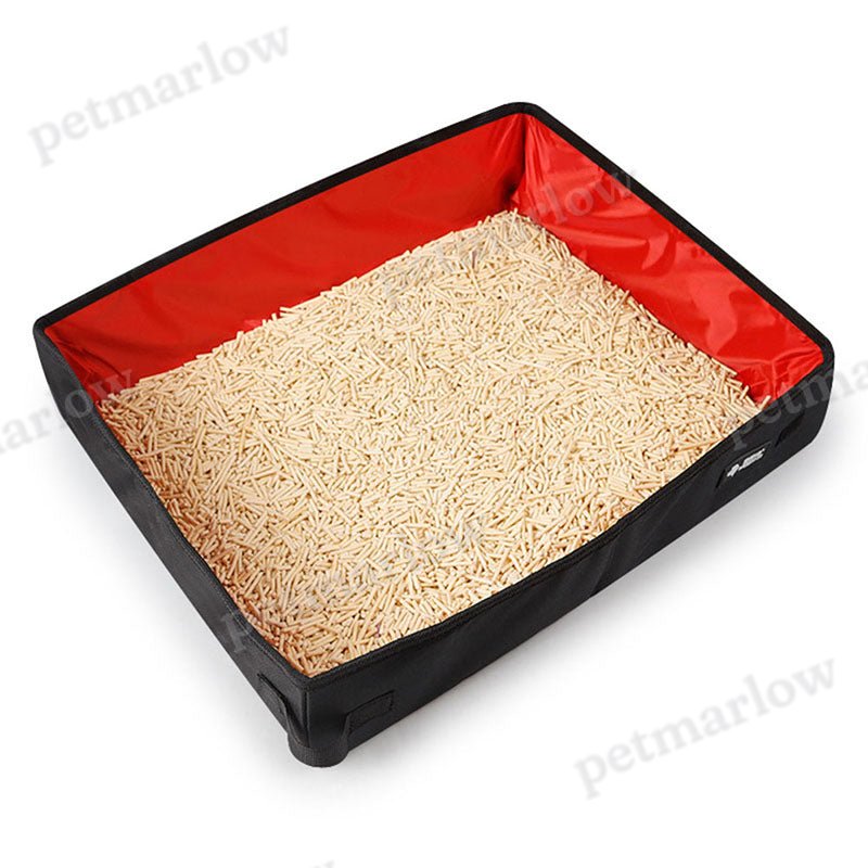 Compact Foldable Cat Litter Box Portable Travel Carrier Bag – view 4