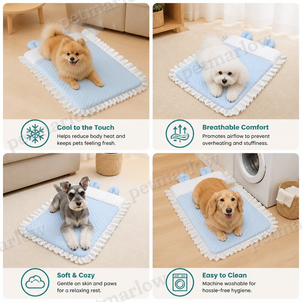 Cooling Dog Bed for Hot Days – Soft, Washable & Comfortable – view 6