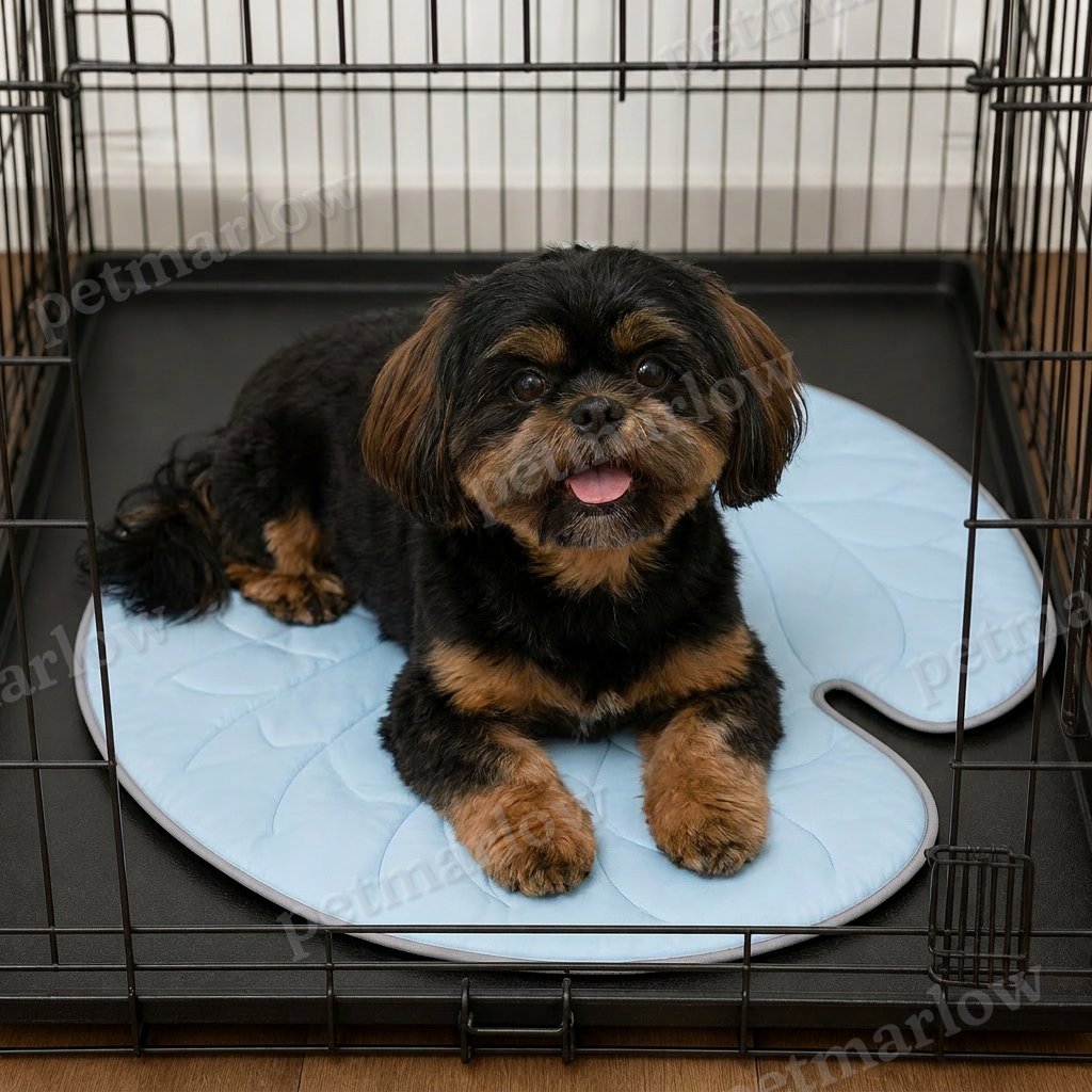 Cooling Leaf-Shaped Pet Mat – Washable Summer Mat with Non-Slip Bottom – view 5