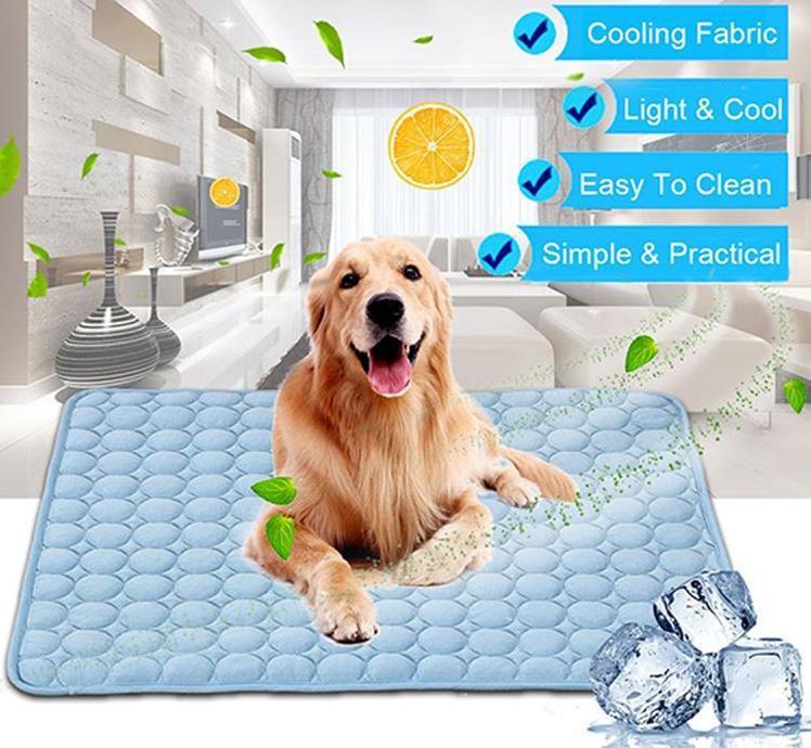 Cooling Pet Pad for Dogs and Cats in Summer – Blue / 150x100cm
