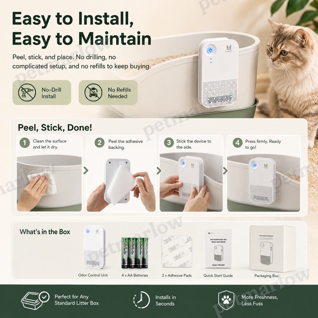 Cordless Auto-Sensing Dual-Mode Litter Box Deodorizer – view 6