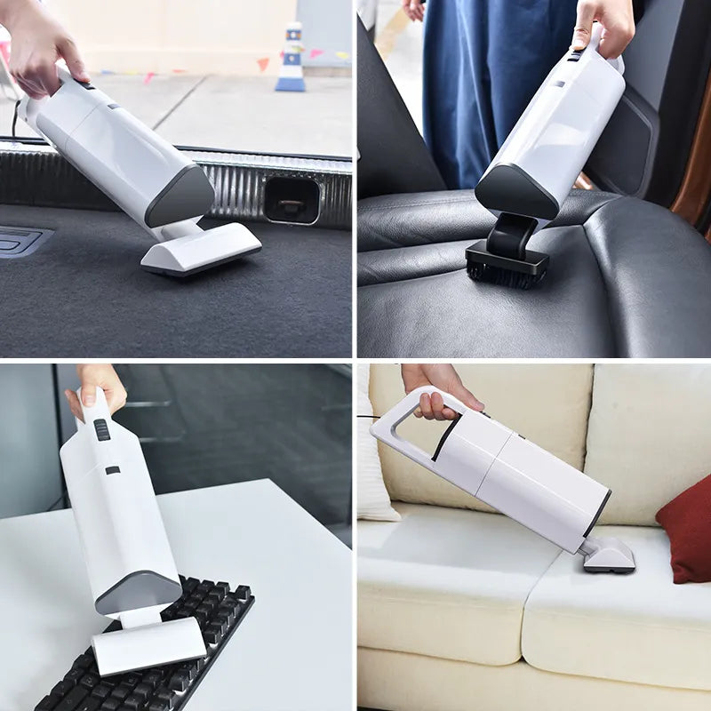 Cordless Handheld Vacuum - Battery-Powered Mini Vacuum for Car and Sofa
