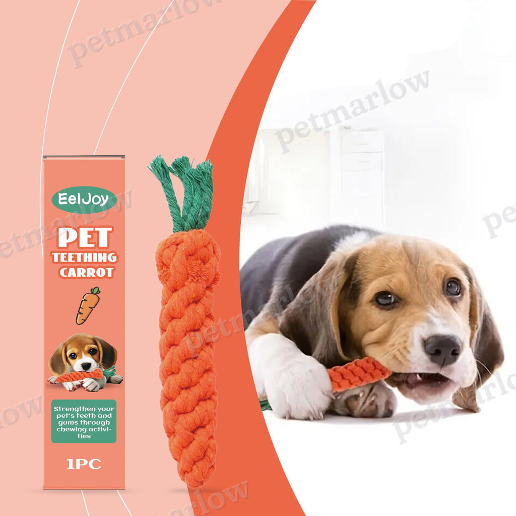 Cotton Rope Carrot Chew Toy for Dogs – view 4