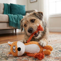 Cotton Rope Plush Dental Squeaky Dog Toy – Fox