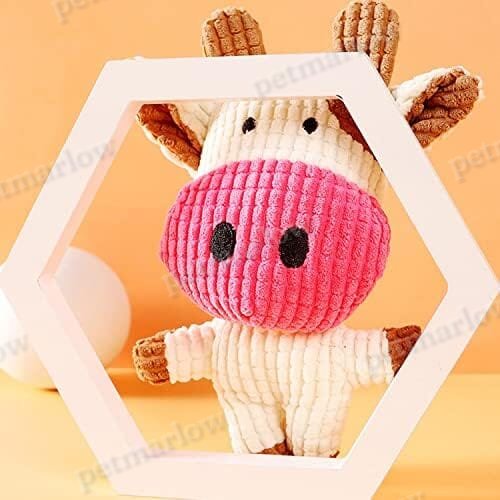 Cow Plush Dog Toy Squeaky – view 4