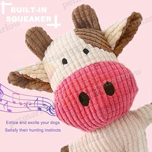 Cow Plush Dog Toy Squeaky – view 5