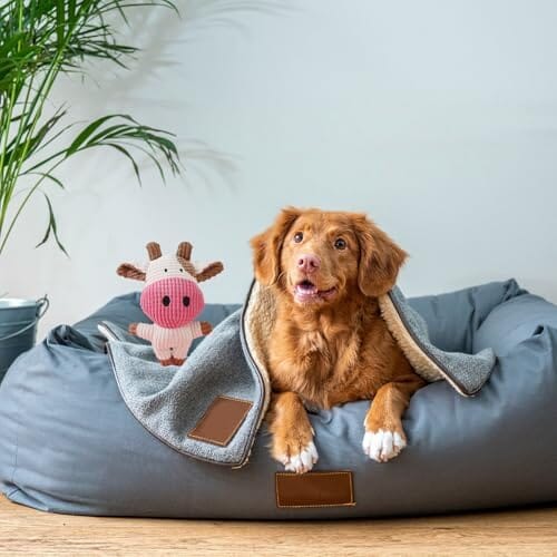 Cow Plush Dog Toy Squeaky – view 9
