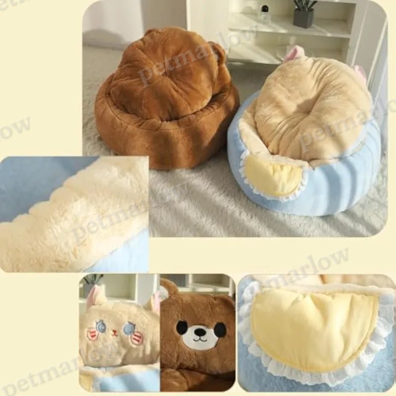 Cozy Cat Bed with Cute Design - Comfortable Bed for Cats and Small Pets – view 4