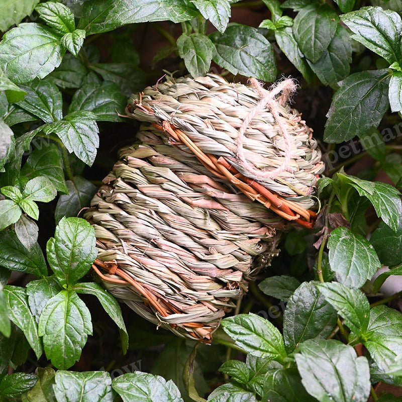 Creative Straw Birds Nest Handicraft Hand-Woven Straw Bird Cage – view 2