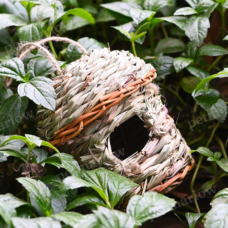 Creative Straw Birds Nest Handicraft Hand-Woven Straw Bird Cage – view 3