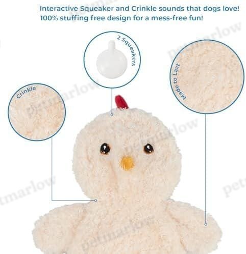 Crinkle Chicken Dog Toy – view 2