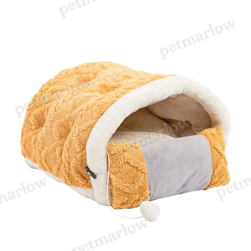 Cushion-Shaped Cat Bed with Toys for Comfortable Breaks – view 6