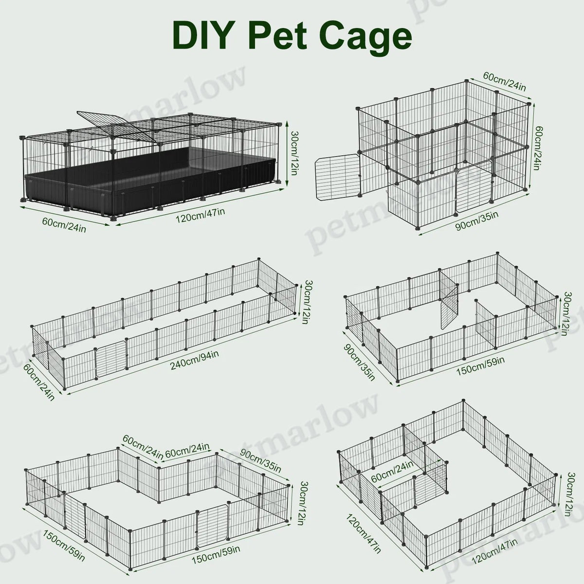Customizable Metal Pet Playpen for Small Animals – view 6
