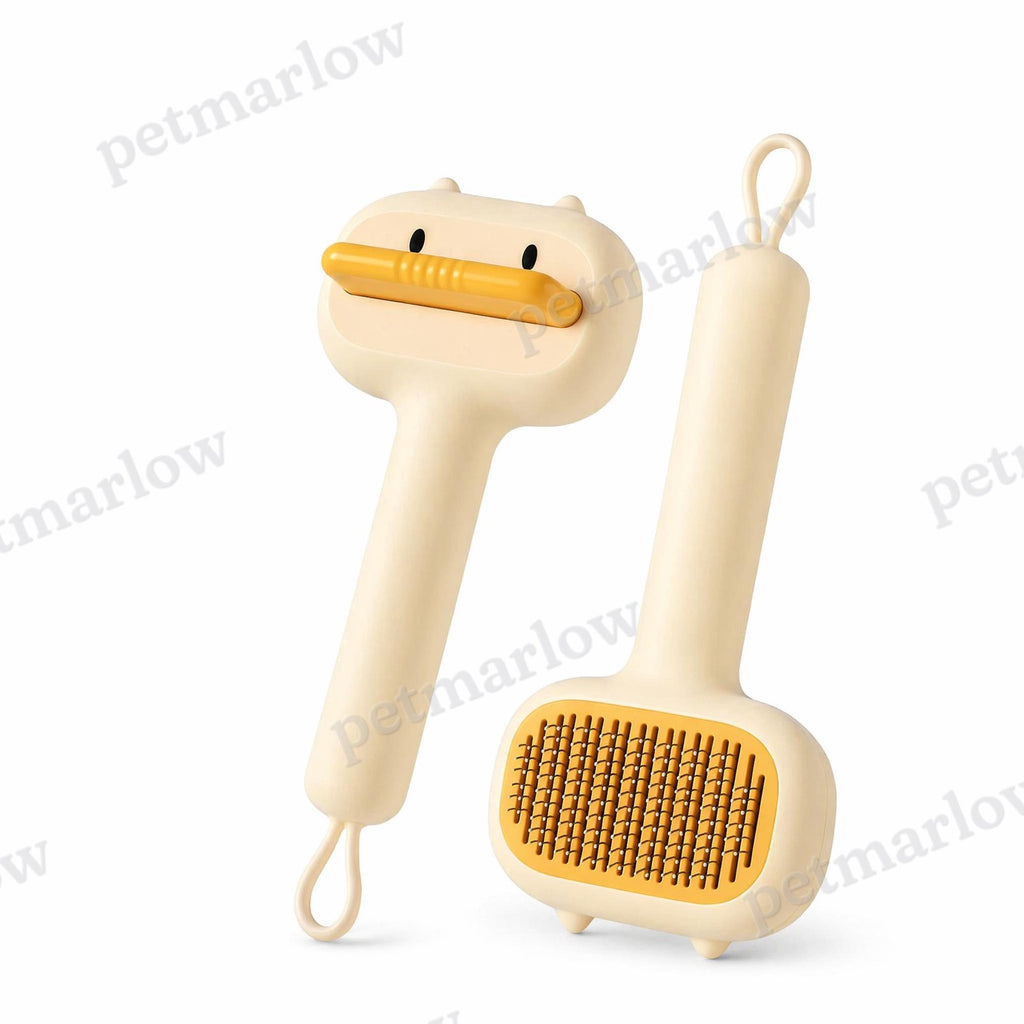 Self-Cleaning Cartoon Bear Pet Brush for Cats and Dogs – view 3