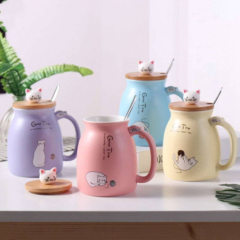 Cute Cartoon Ceramic Breakfast Mug