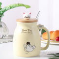 Cute Cartoon Ceramic Breakfast Mug – Yellow