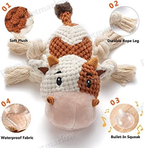 Cute Squeaky Dog Toys with Crinkle Paper – view 5