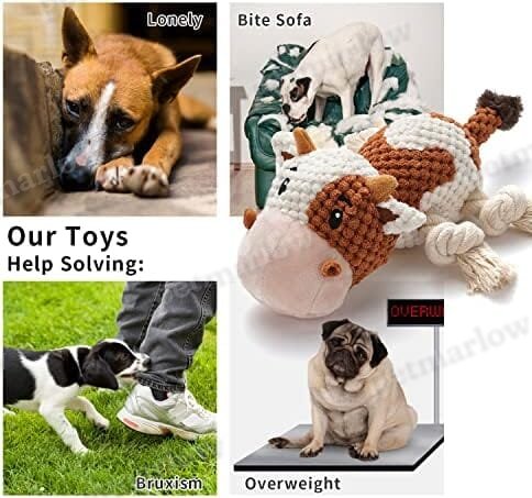 Cute Squeaky Dog Toys with Crinkle Paper – view 6