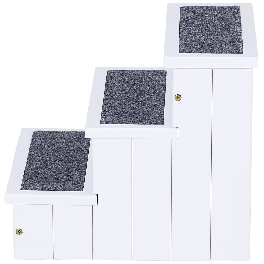 Wooden Carpeted Non-Slip Pet Stairs for Easy Access – view 8