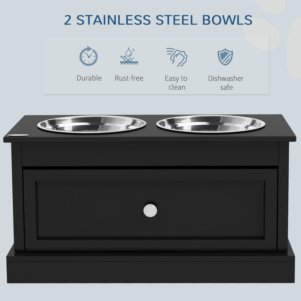 Elevated Dog Bowls with Storage Drawer for Large Dogs – view 9