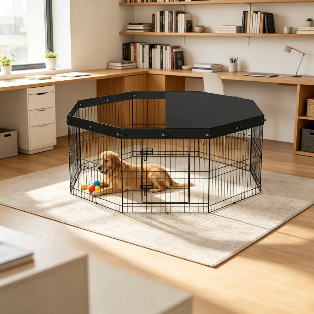 Adjustable Pet Playpen for Outdoor Training – view 8