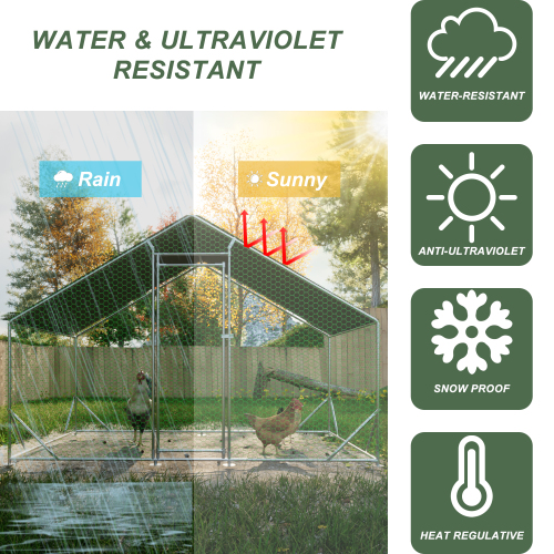 Large Metal Chicken Coop for Secure Outdoor Shelter – view 7