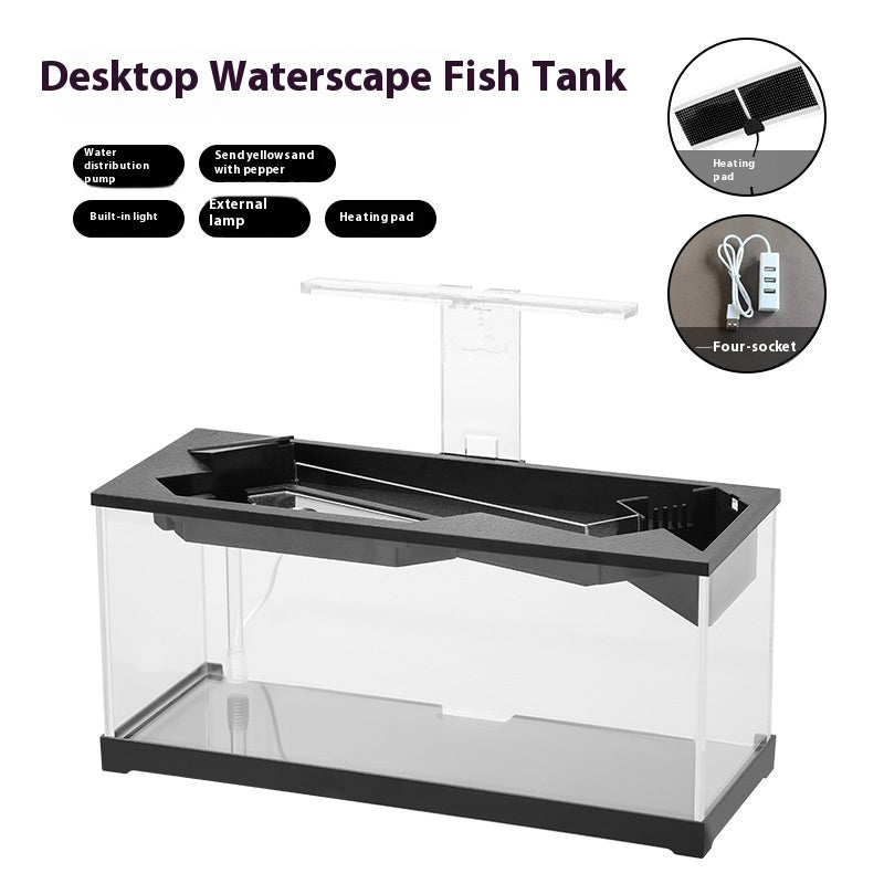 Small Acrylic Aquarium With Built In Filter Heater And Light Kit – view 11