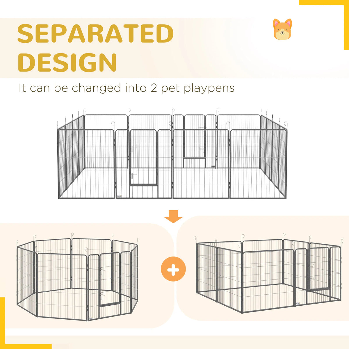 Heavy Duty Dog Playpen for Indoor and Outdoor Use – view 7