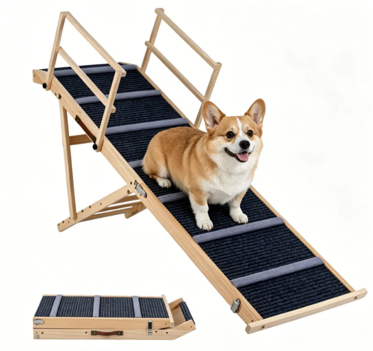 Adjustable Foldable Pet Ramp for Dogs with Non-Slip Surface – view 10