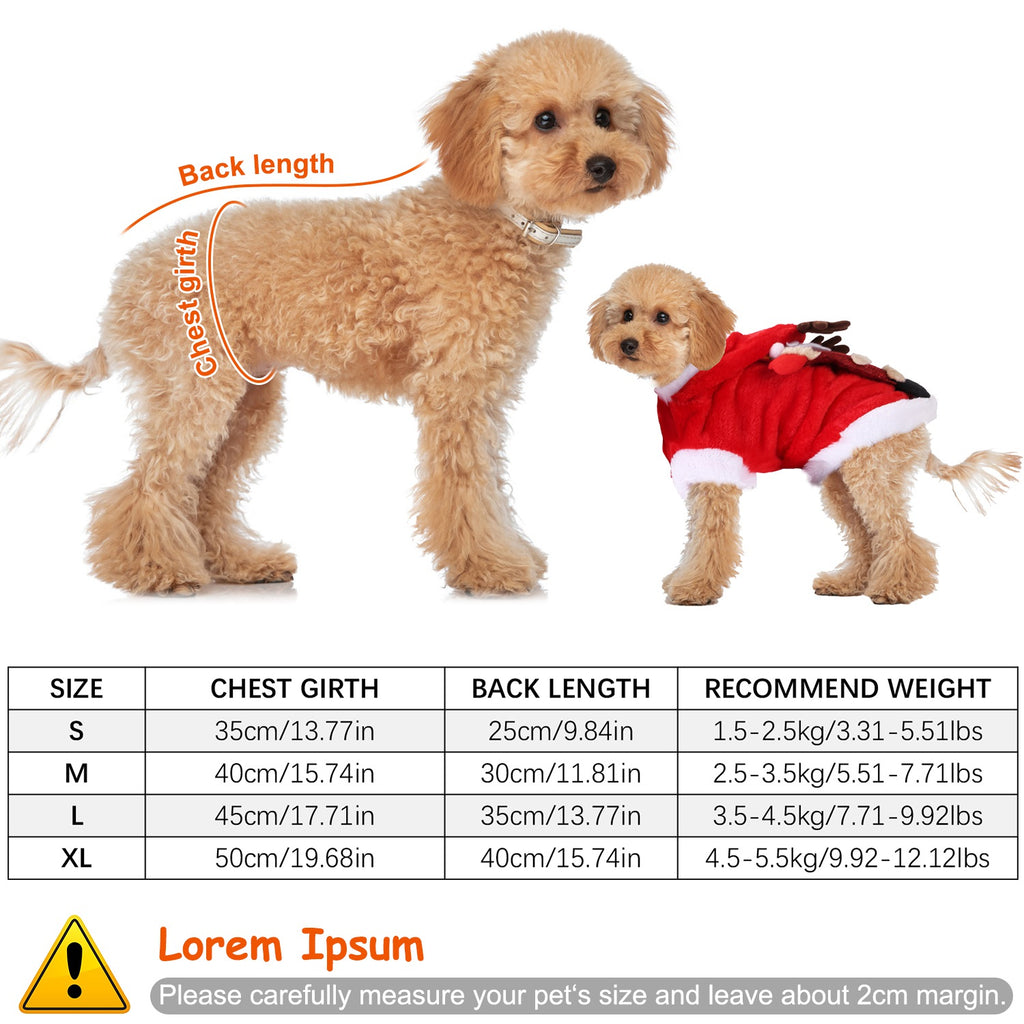Pet Christmas Clothes Santa Claus Costume for Dogs and Cats – view 8