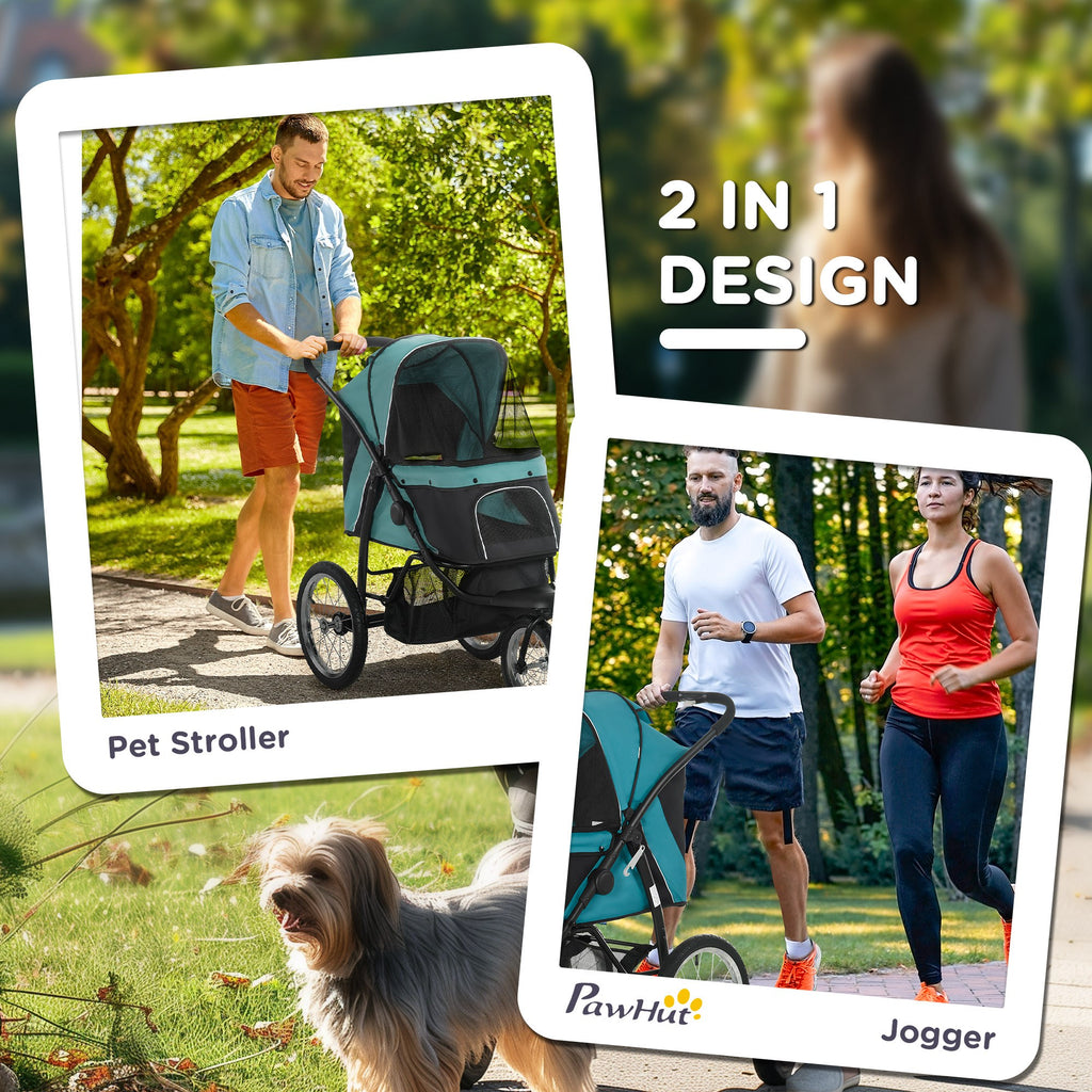 Pet Stroller for Small and Medium Dogs with Adjustable Canopy – view 9