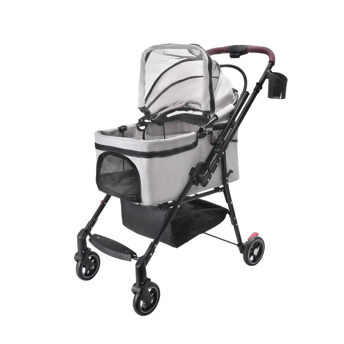 Foldable Pet Stroller For Small Dogs & Cats – view 11