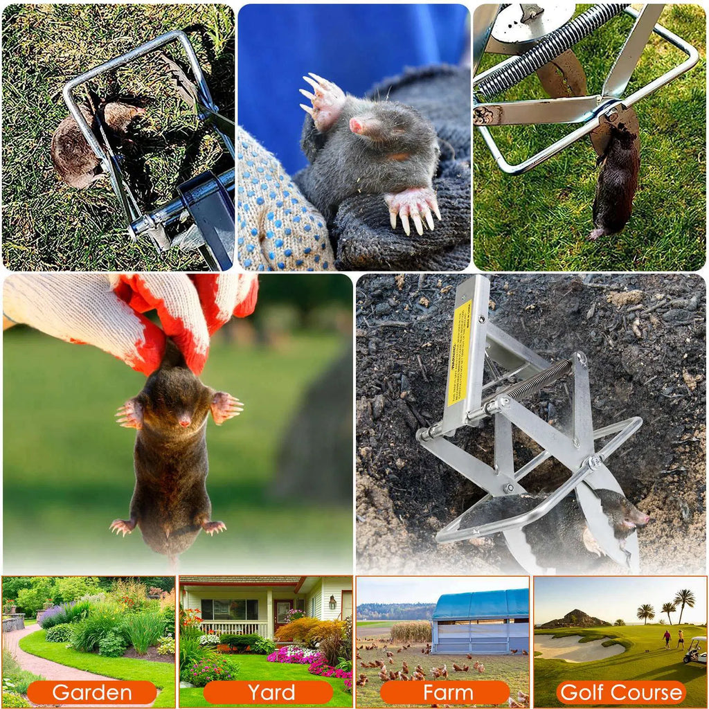 Mole Traps - Easy Setup, Reusable Metal for Garden Control – view 8
