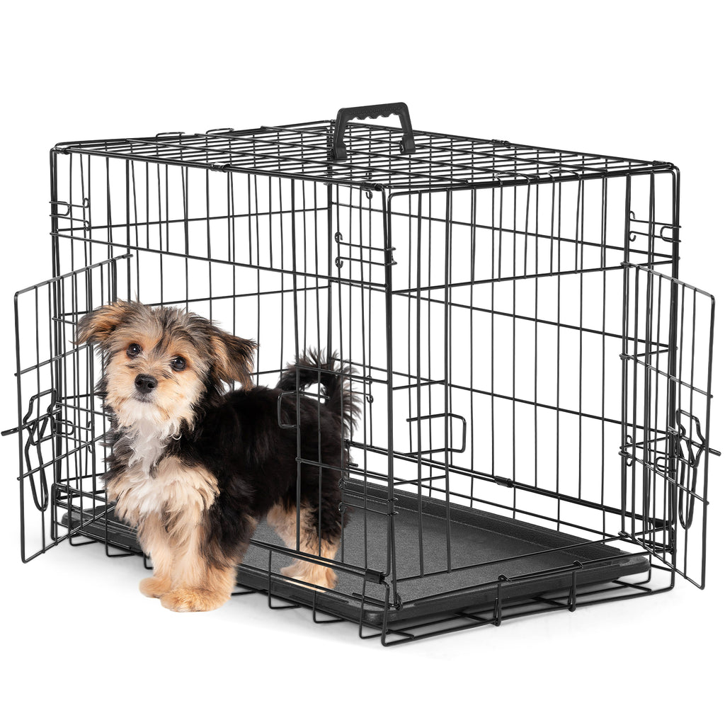 Metal Dog Crate with Two Doors