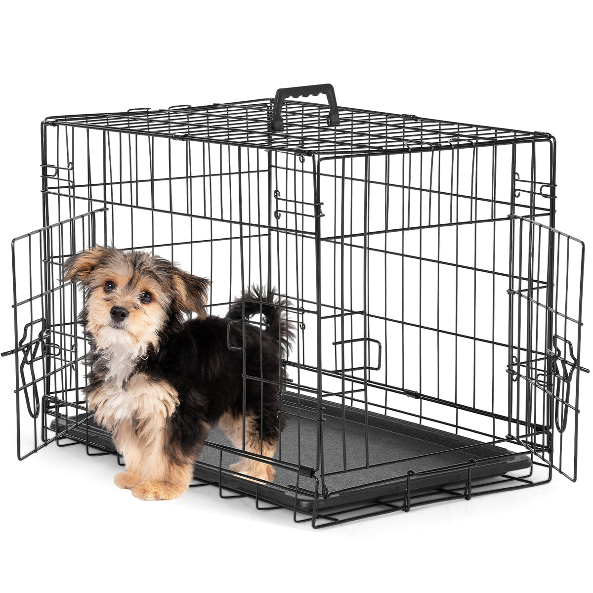 Metal Dog Crate with Two Doors