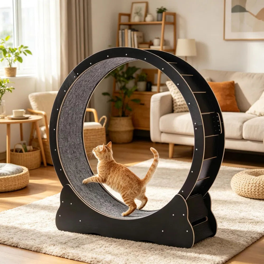 Wooden Cat Exercise Wheel for Active Play – view 7