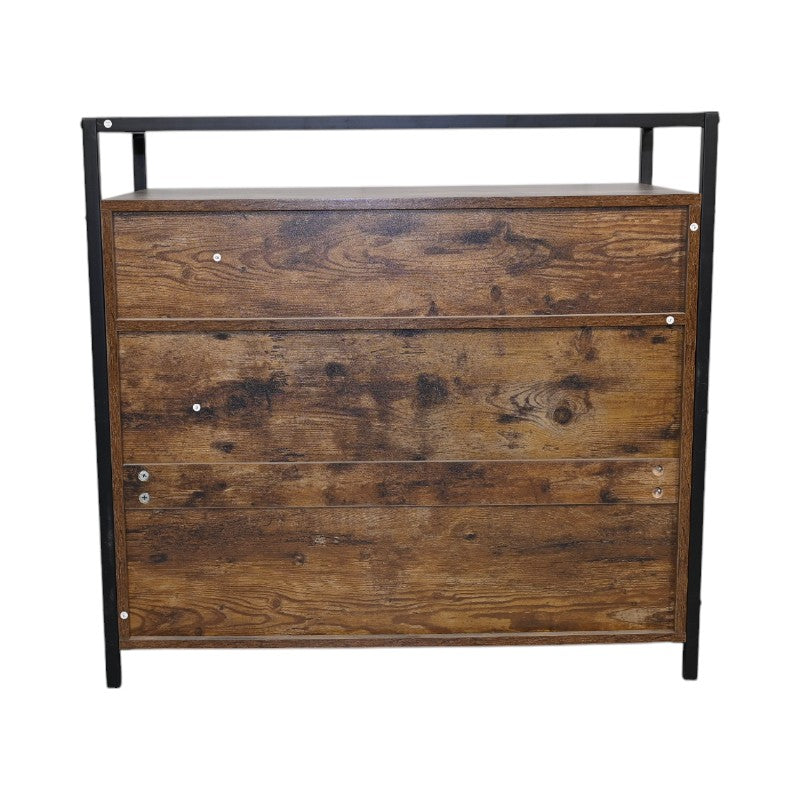 Cat Litter Box Enclosure with Rustic Brown Finish – view 7